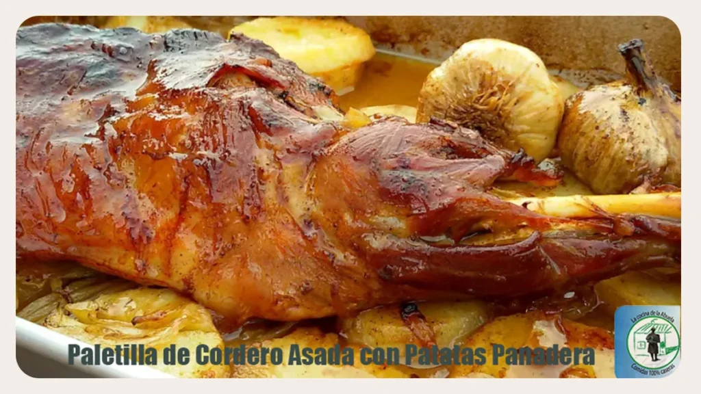Paletilla de Cordero Asada con Patatas Panadera