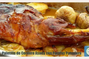 Paletilla de Cordero Asada con Patatas Panadera